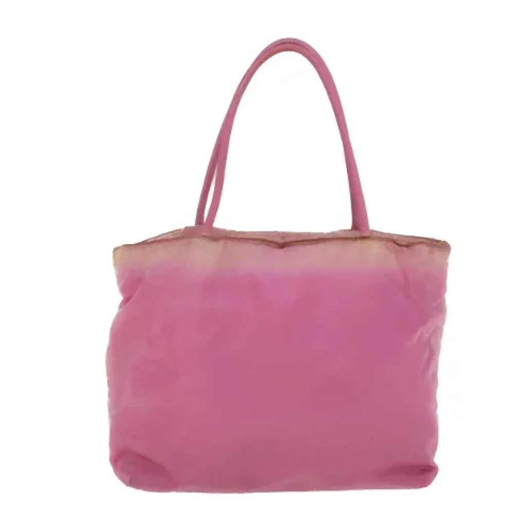 Prada Vintage Pre-owned Nylon handbags Pink Dames