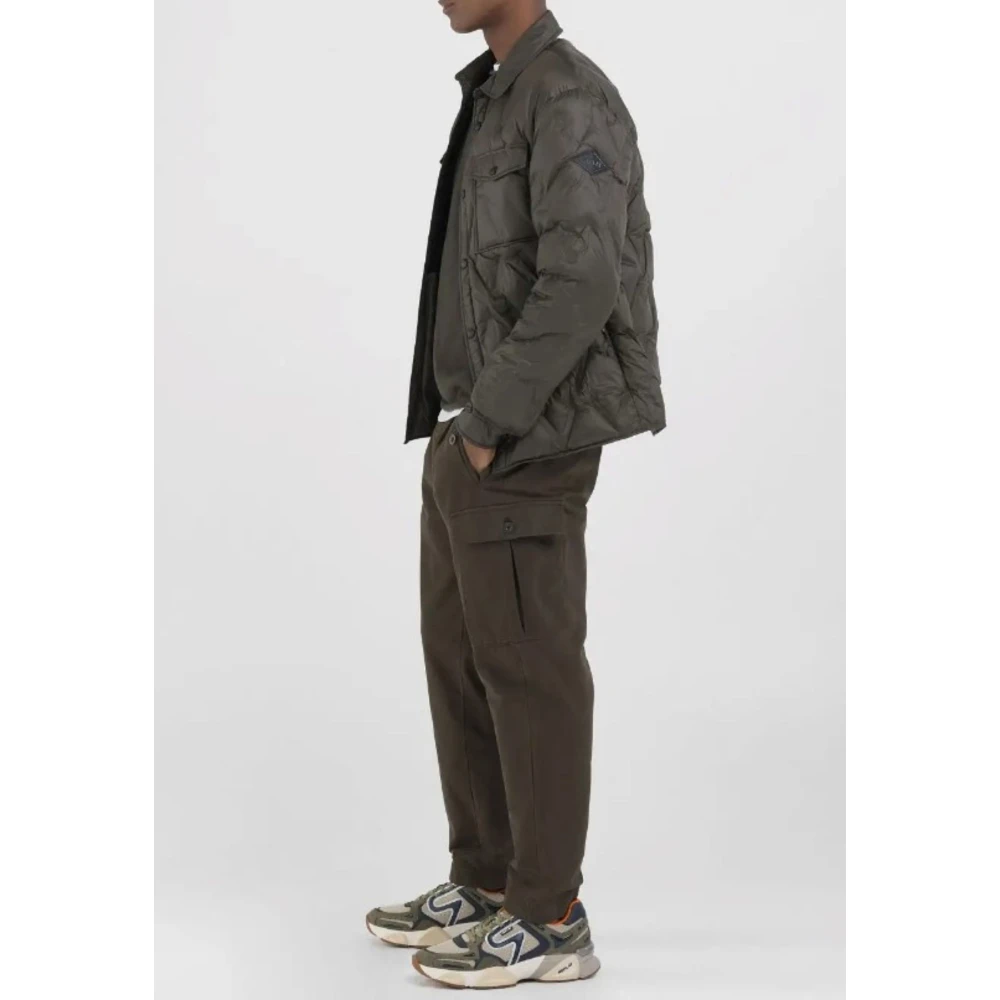 Replay Logo Jacket Green Heren
