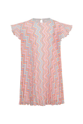 robe-multicolore-en-polyester-doublee-en-coton