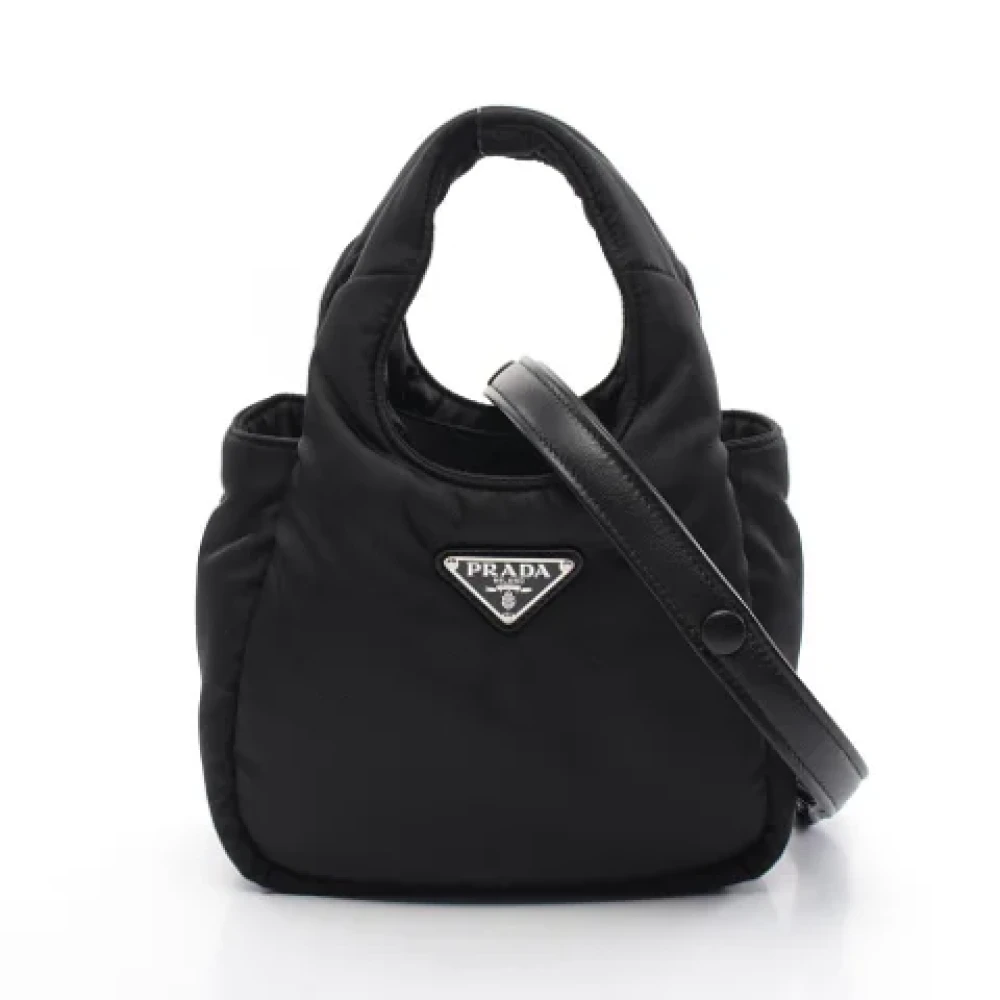 Prada Vintage Pre-owned Nylon prada-bags Black Dames