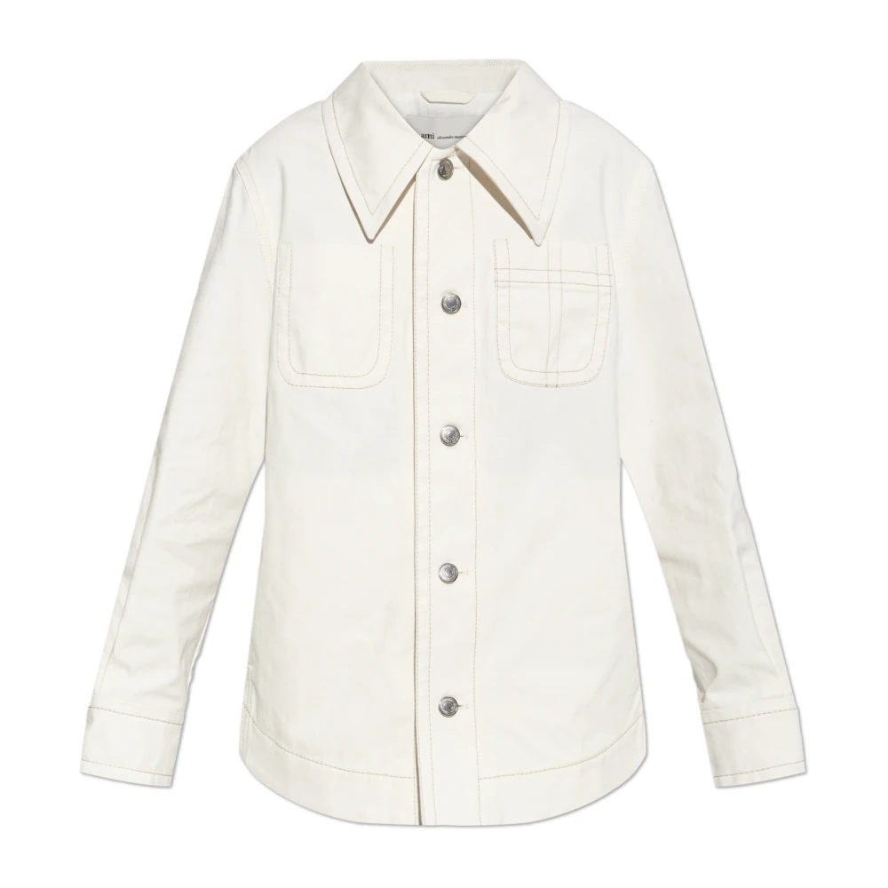 Ami Paris Donna Bianco Giacche, Xs, New,