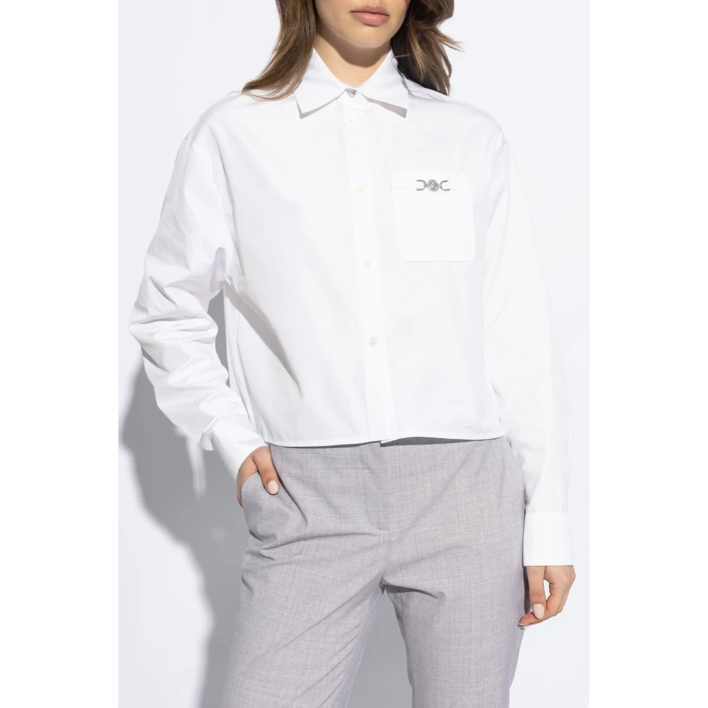 Versace Overhemd met een zak White Dames