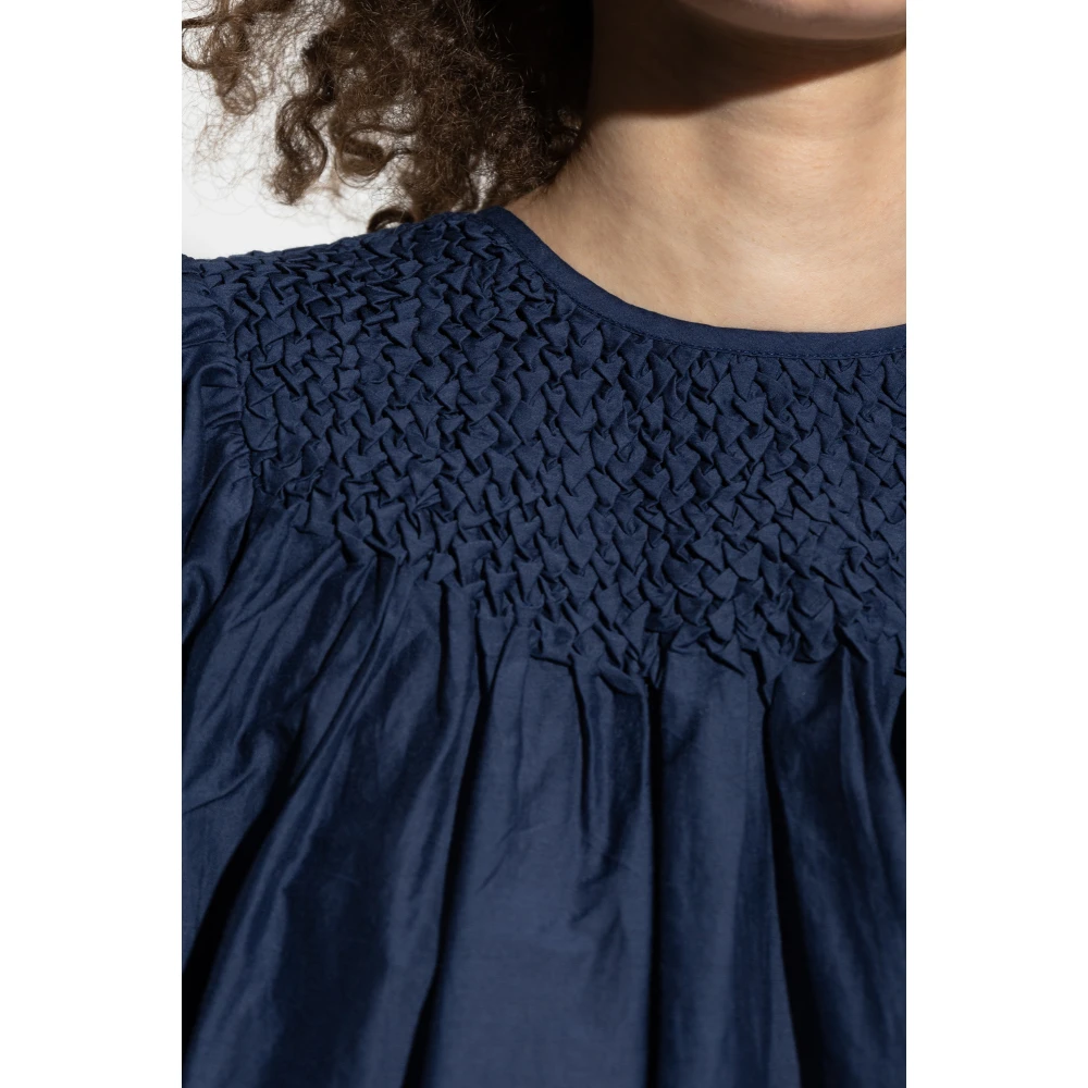 Ulla Johnson Top Alita Blue Dames
