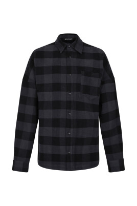 check-print-shirt-black-grey-cotton