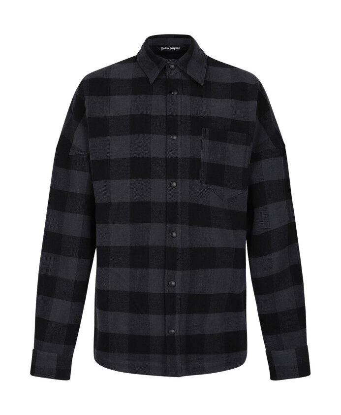 check-print-shirt-black-grey-cotton