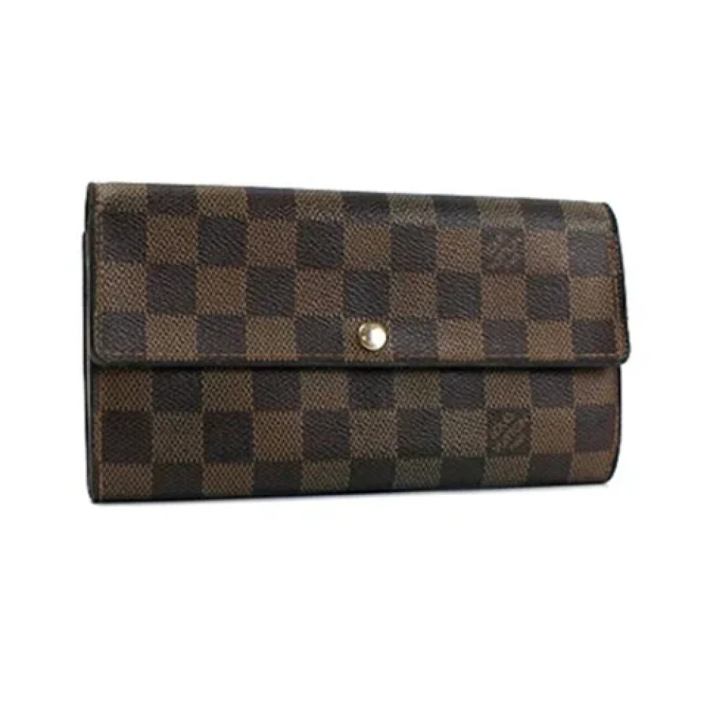 Louis Vuitton Vintage Pre-owned Canvas wallets Brown Dames