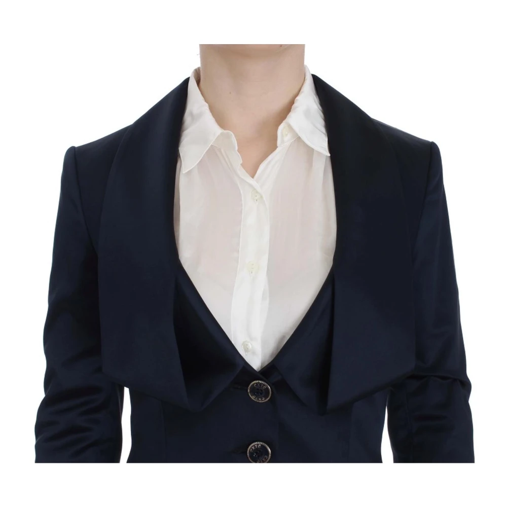 Exte Blauwe Blazer Jas Vrouwen Gemaakt in Italië Blue Dames