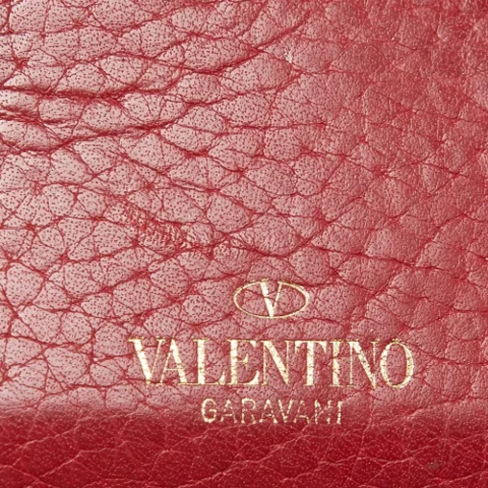 Valentino Vintage Pre-owned Leather wallets Red Dames