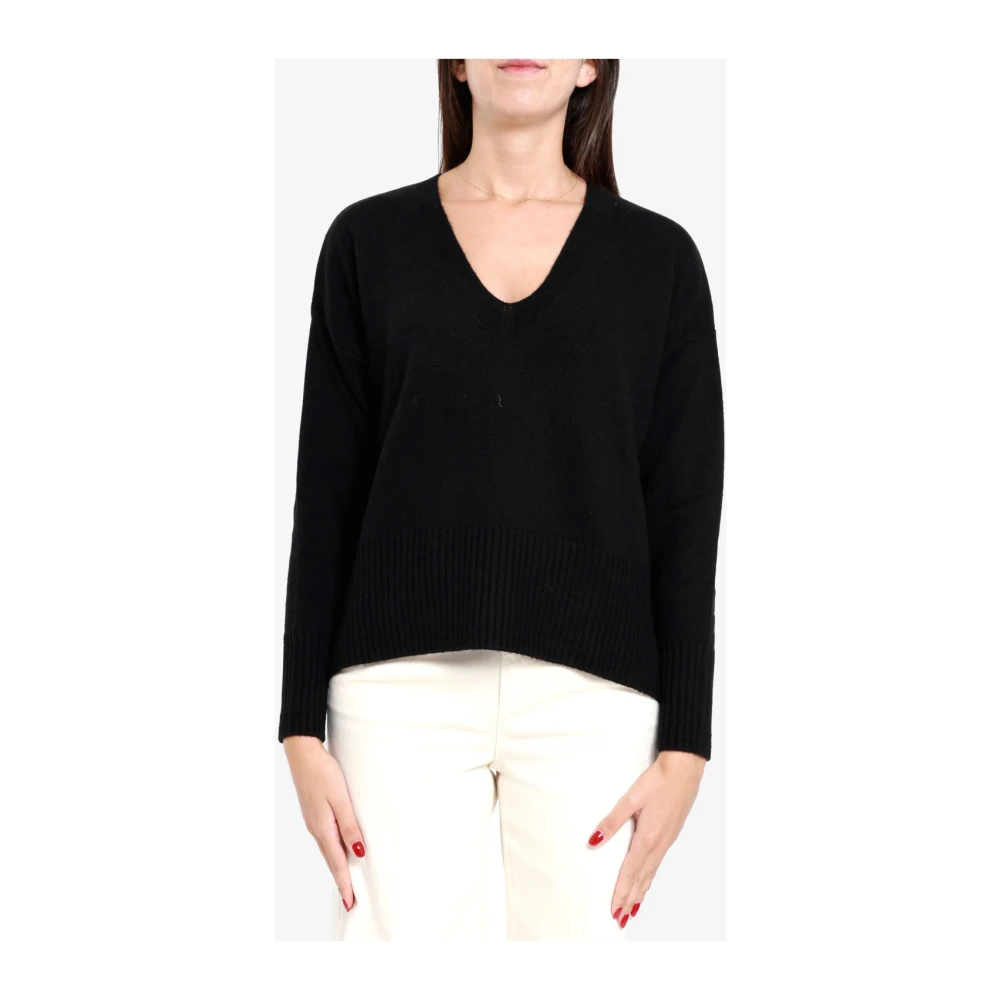 Pennyblack Gestreepte wolmix trui Black Dames