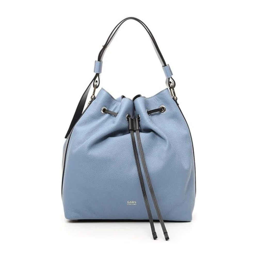 Gabs Women's Blue Leather Shoulder Bucket Bag - Bucket Bags - One Size - Bags