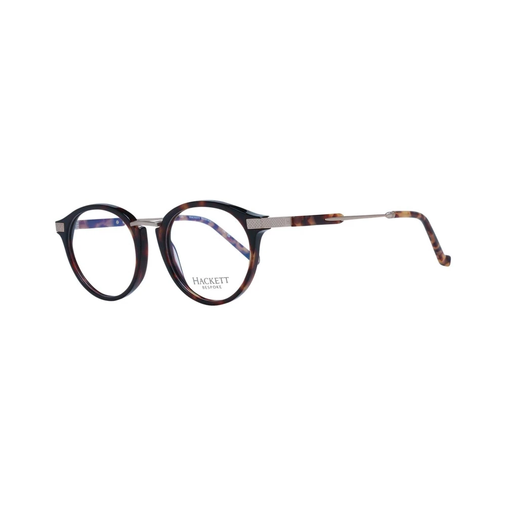 Hackett Stijlvolle Ronde Acetaat Optische Monturen Brown Heren
