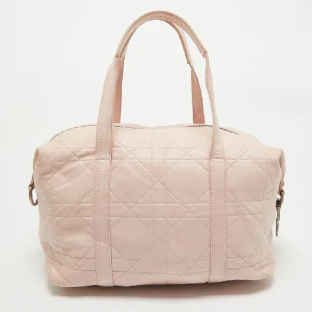 Dior Vintage Pre-owned Leather dior-bags Pink Dames