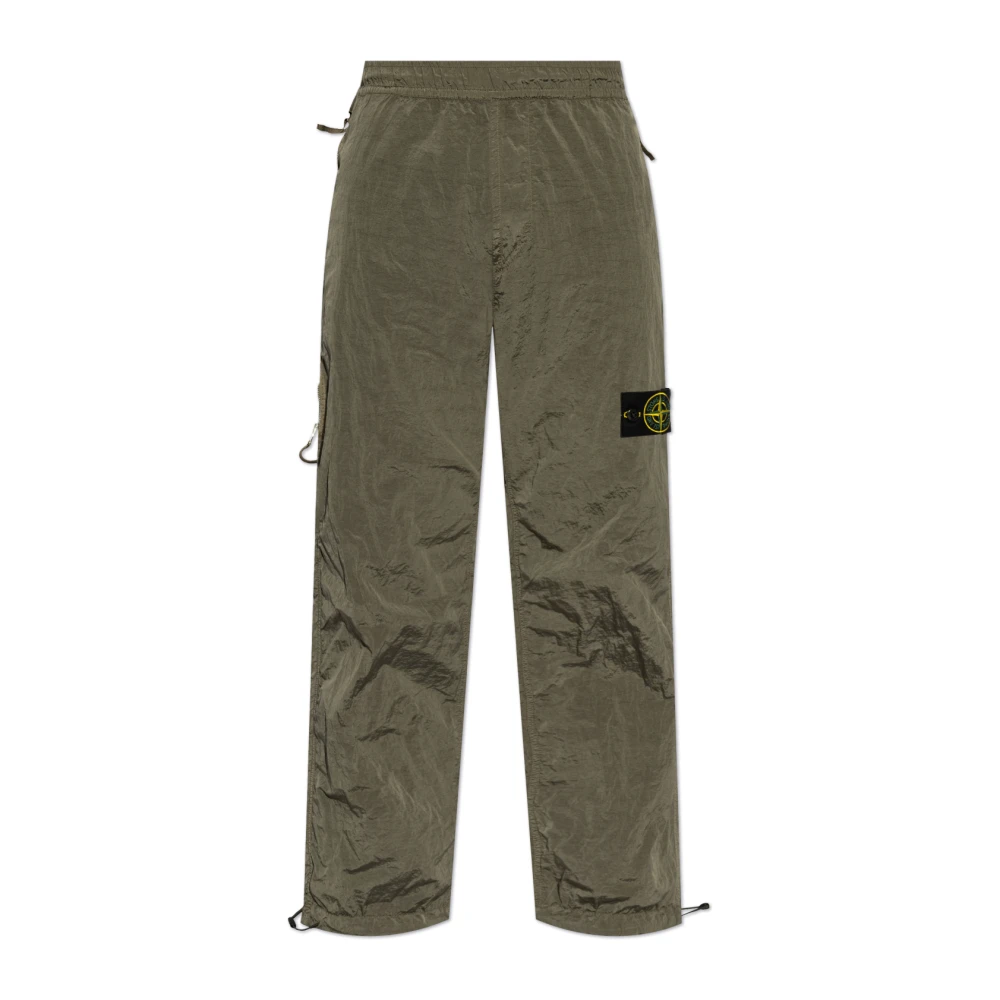 Stone Island Broek met logo Green Heren