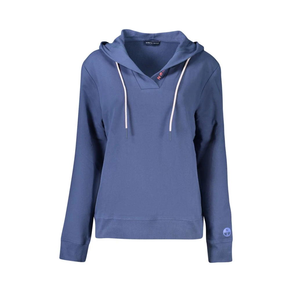 North Sails Women's Blue Hooded Sweatshirt - Hoodies - Xs - Sweatshirts & Hoodies