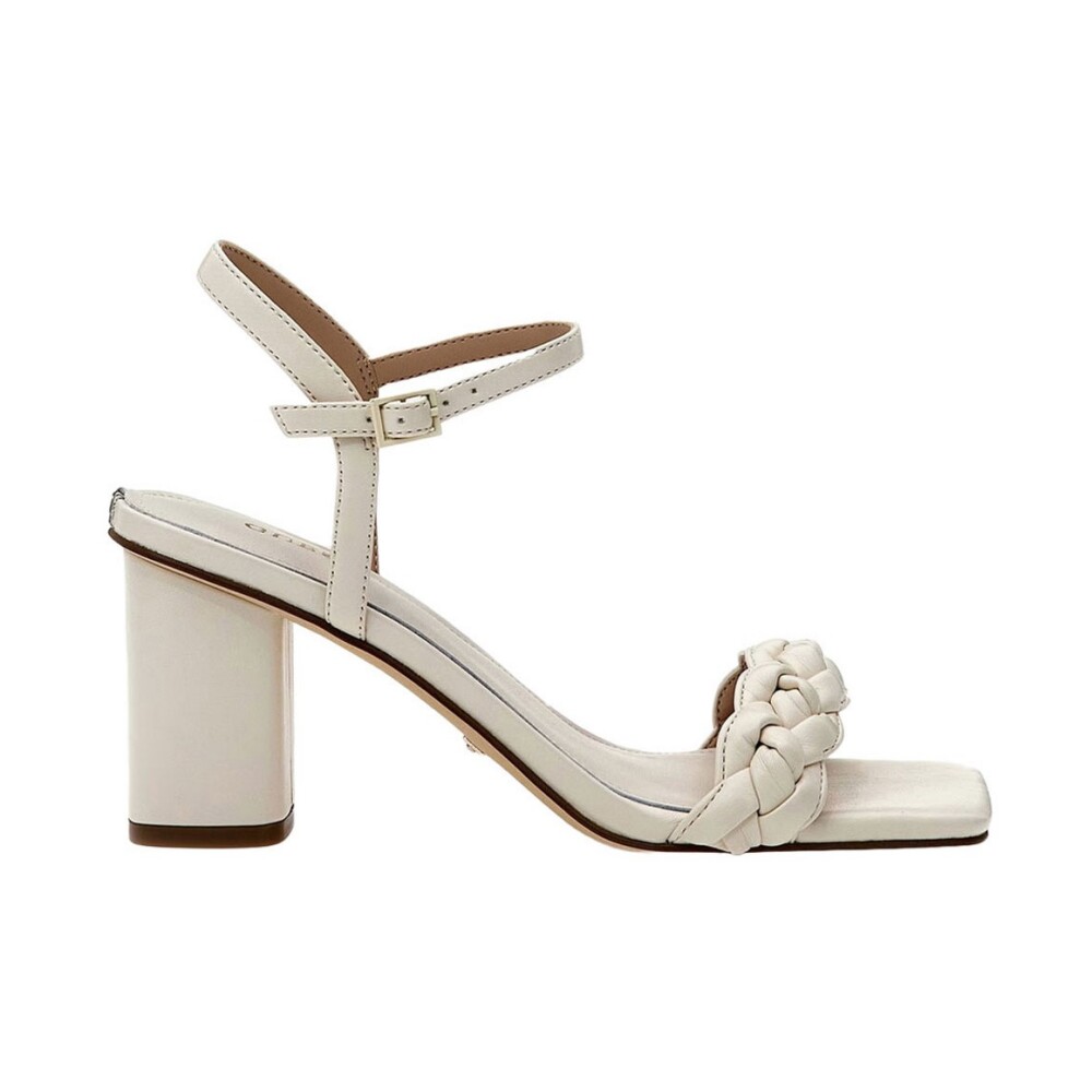 Sandalias Blancas con Punta Cuadrada Guess Sandalias con tac n Miinto