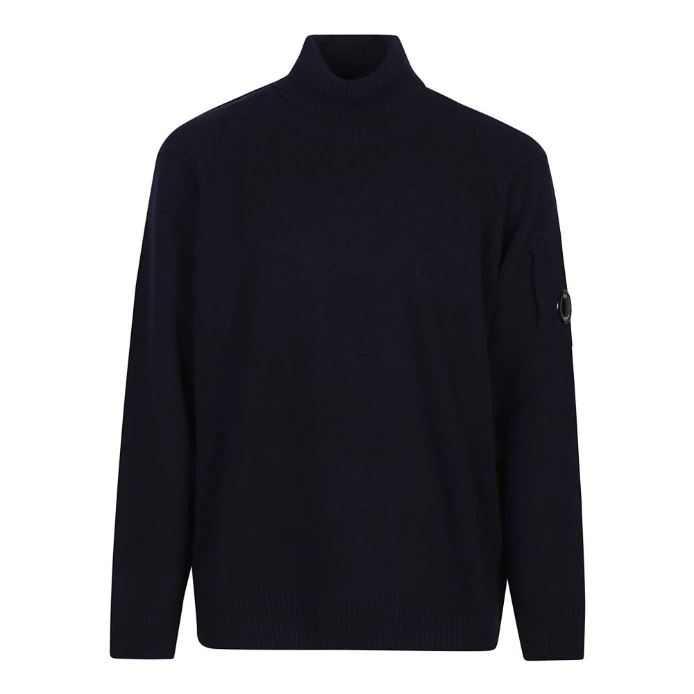 C.P. Company Turtle Neck Sweater Blue Heren