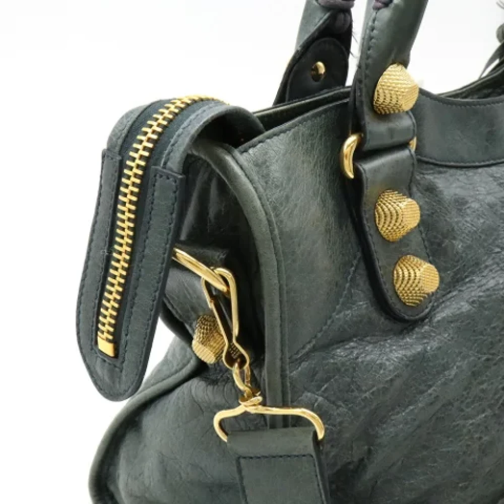 Balenciaga Vintage Pre-owned Leather balenciaga-bags Green Dames