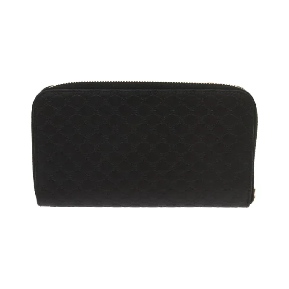 Gucci Vintage Pre-owned Canvas wallets Black Dames