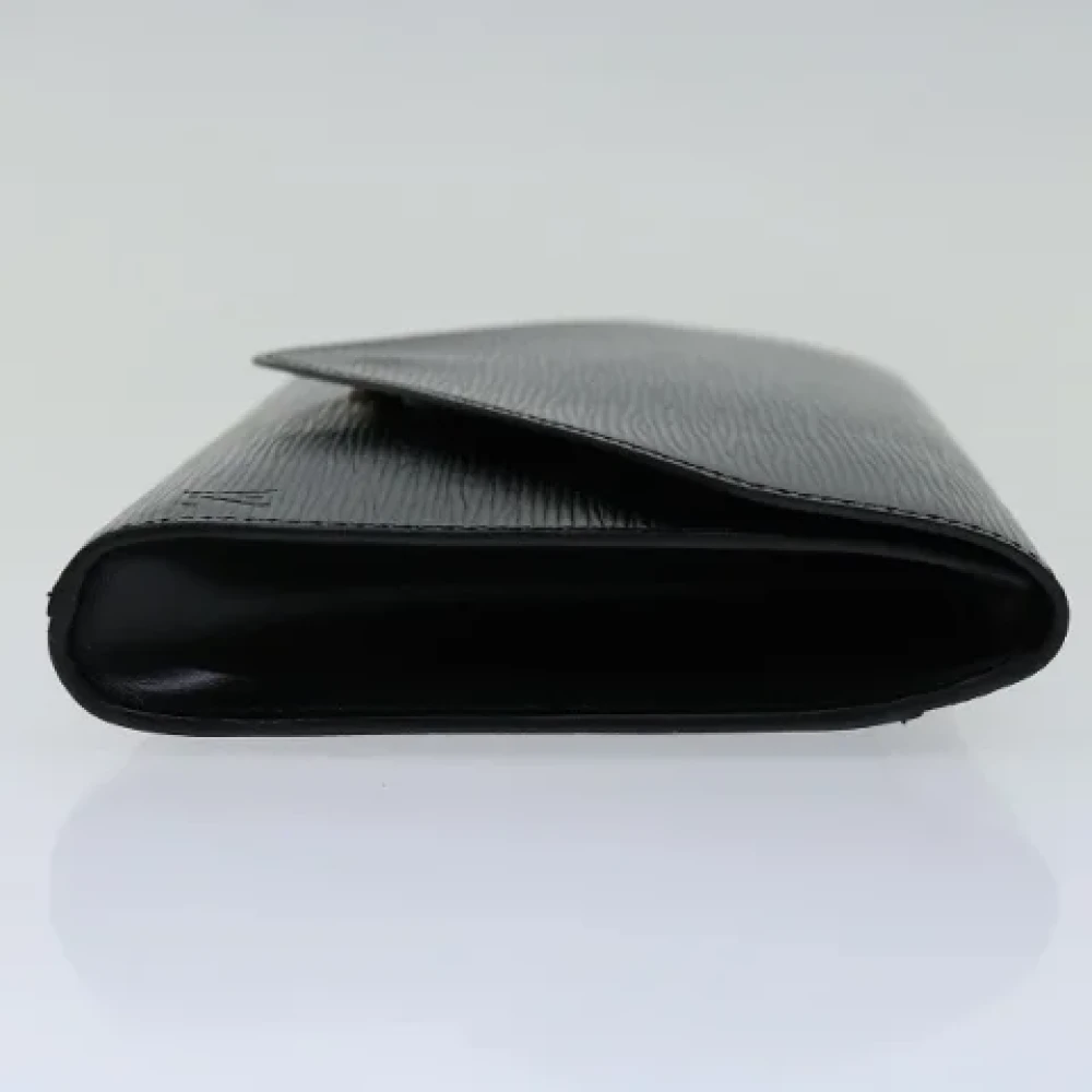 Louis Vuitton Vintage Pre-owned Leather clutches Black Dames