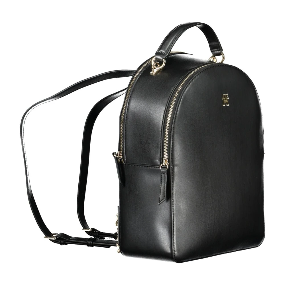 Tommy Hilfiger Zwarte damesrugzak met verstelbare bandjes Black Heren