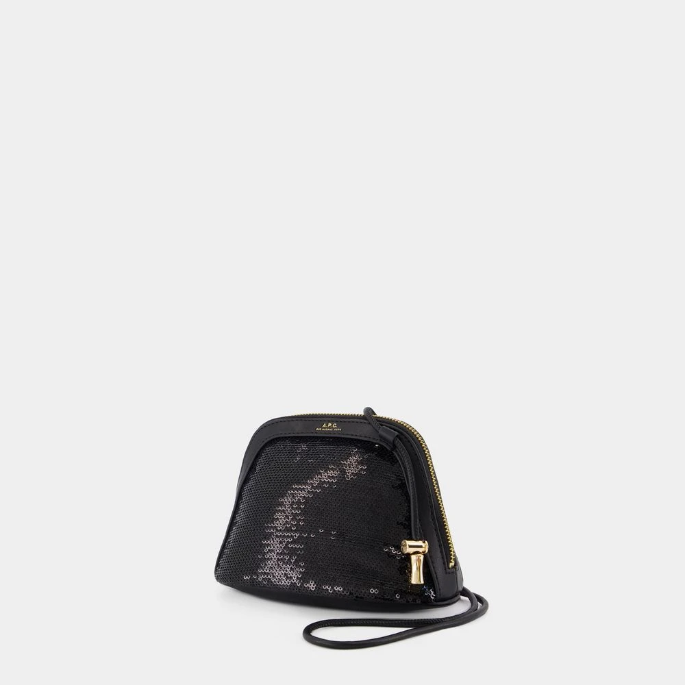 A.p.c. Zwarte Synthetische Kleine Clutch Tas Black Dames
