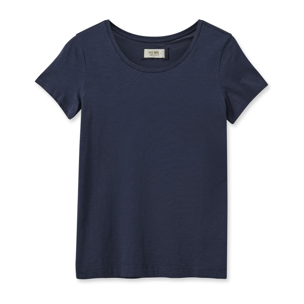 MOS MOSH Biologisch Navy Tee Top Blue Dames