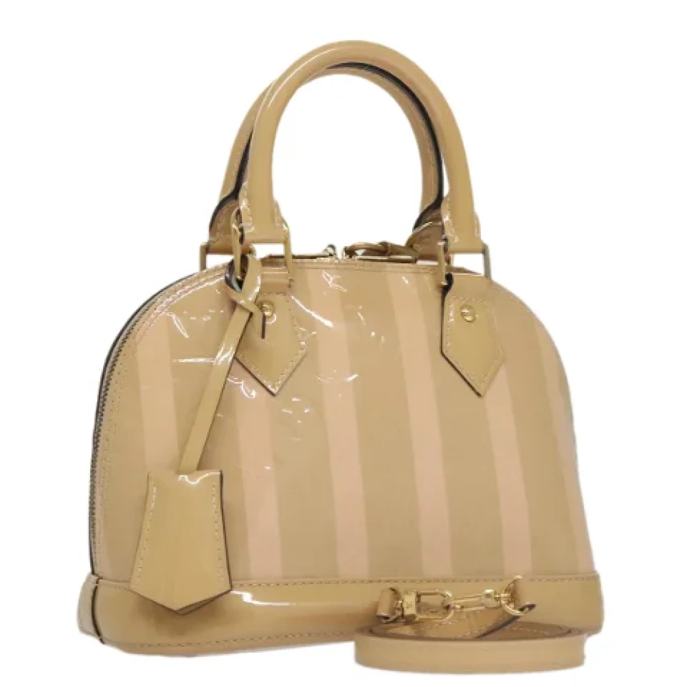 Louis Vuitton Vintage Pre-owned Leather handbags Beige Dames