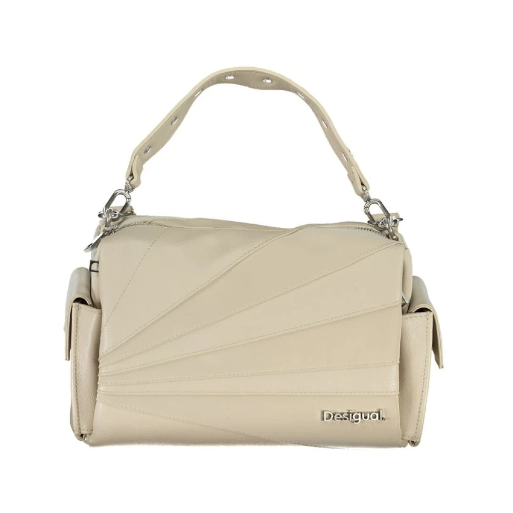 Desigual Women's Beige Handbag With Removable Shoulder Strap