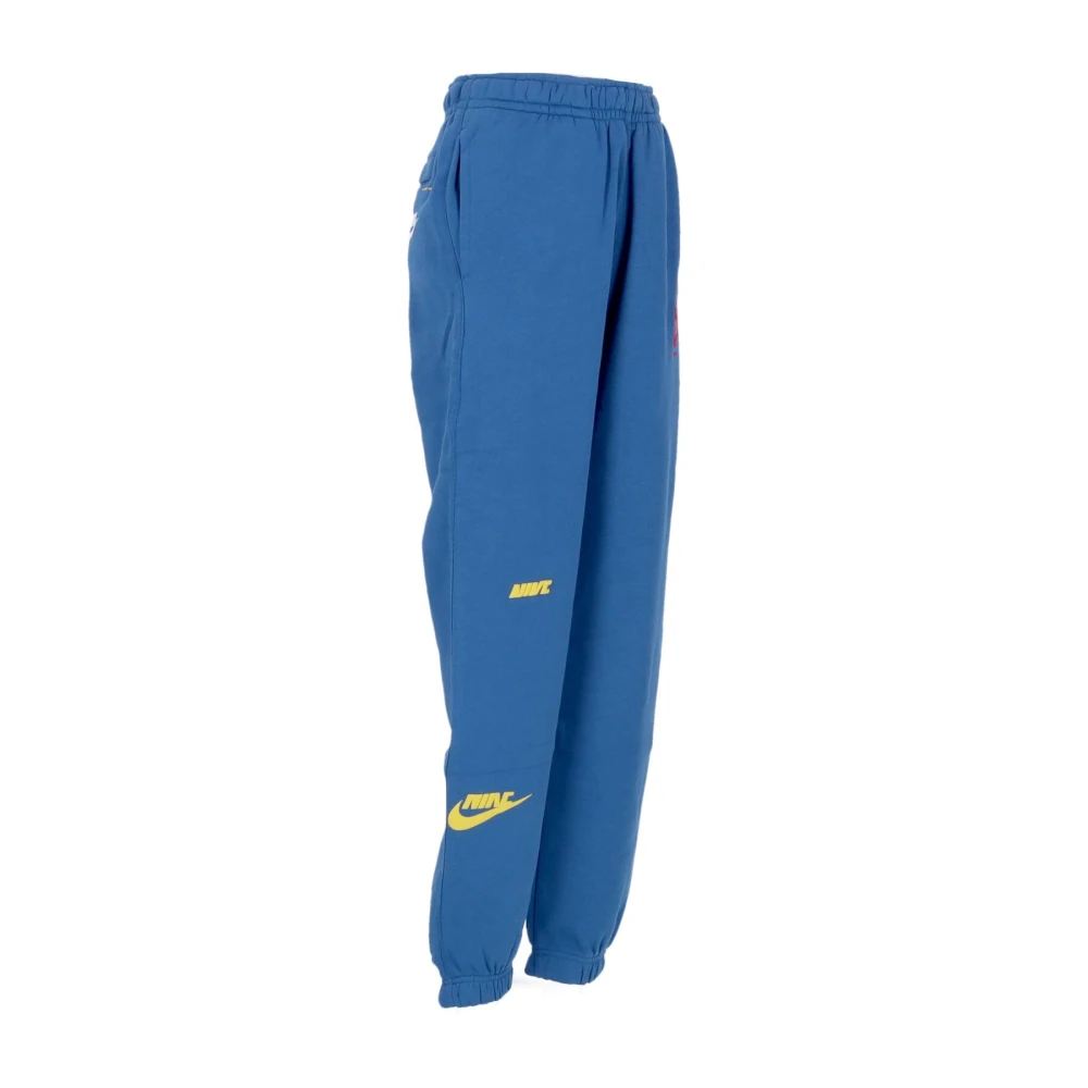 Nike Marina Blue Black Fleece Trainingsbroek Blue Heren