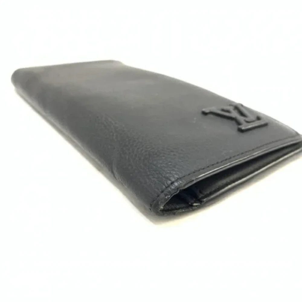 Louis Vuitton Vintage Pre-owned Leather wallets Black Heren