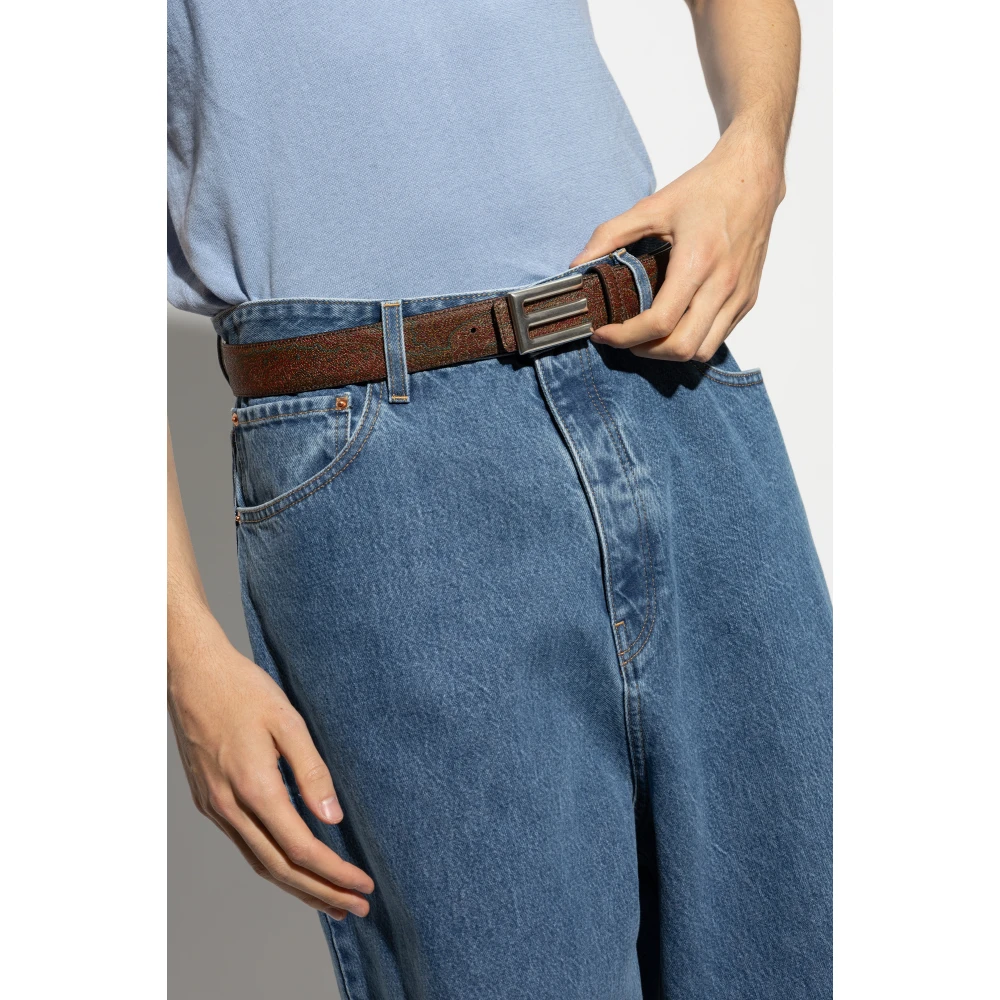 ETRO Omkeerbare riem Brown Heren