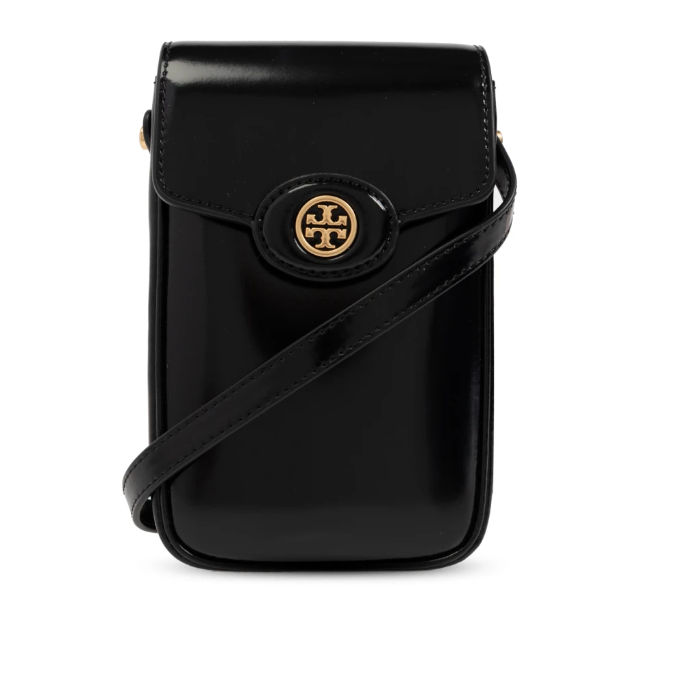 TORY BURCH Zwarte I-Tech Crossbody Telefoonhouder Black Dames