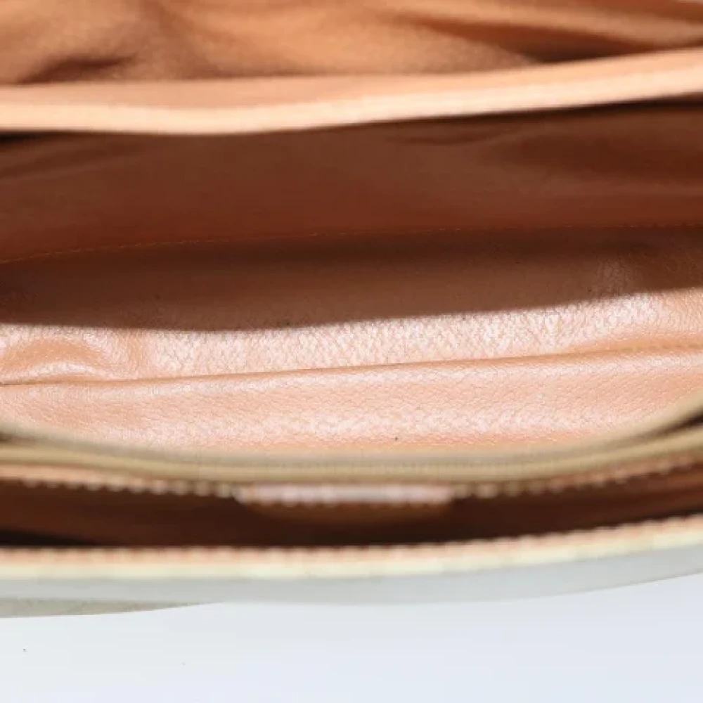 Celine Vintage Pre-owned Canvas shoulder-bags Beige Dames