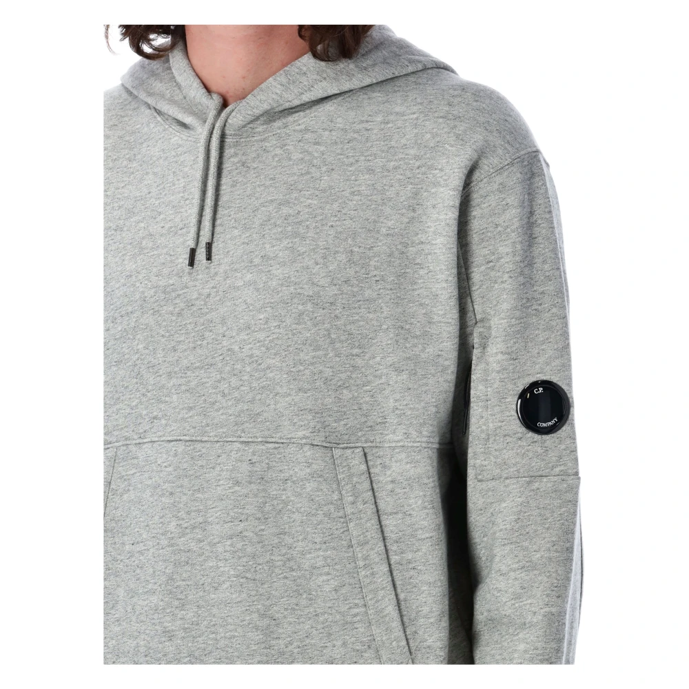 C.P. Company Gemêleerde Gebreide Kleding met Lensdetail Gray Heren