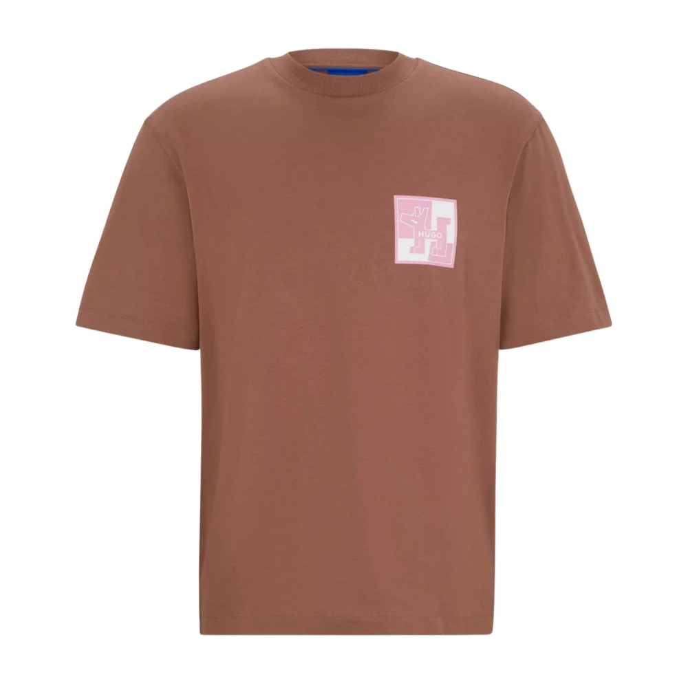 Hugo Boss Heren Nabric T-shirt Brown Heren