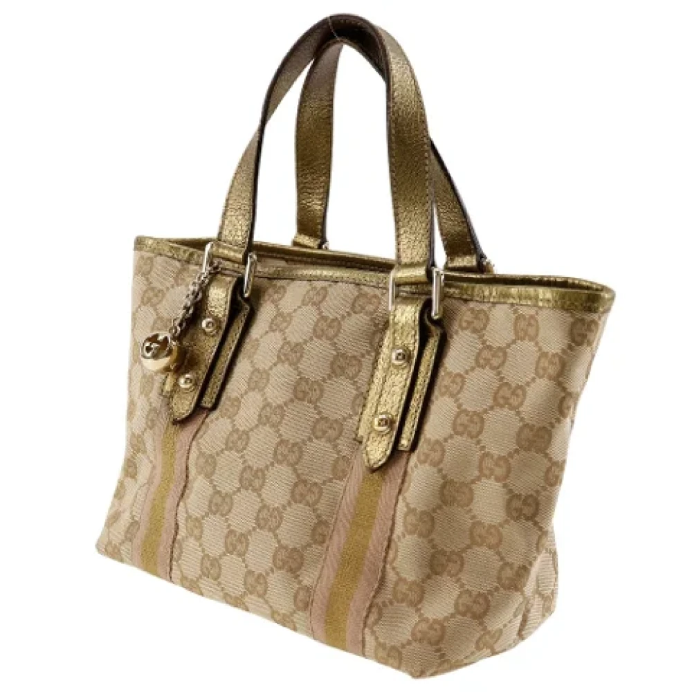 Gucci Vintage Pre-owned Canvas handbags Brown Dames
