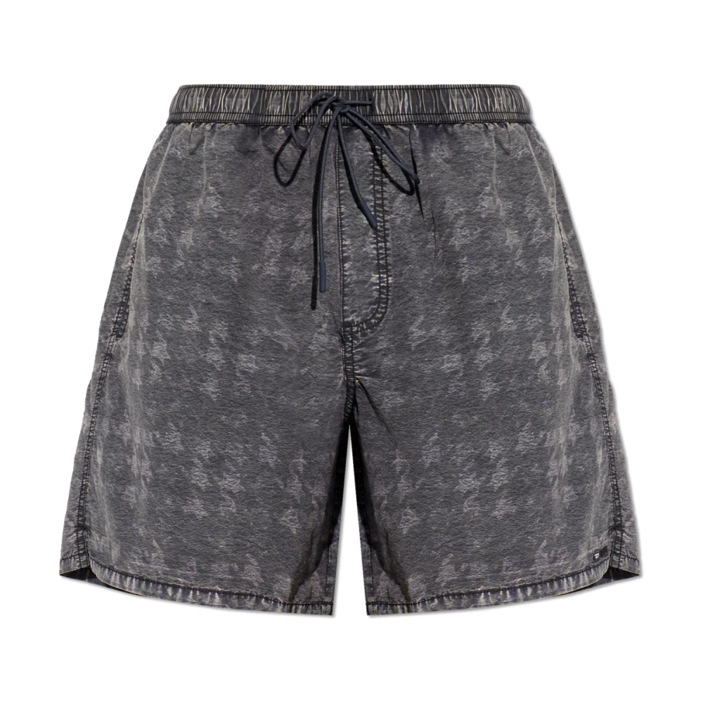 Diesel Men's Gray Beachwear, M, Conor-43-Dnm Swim Shorts