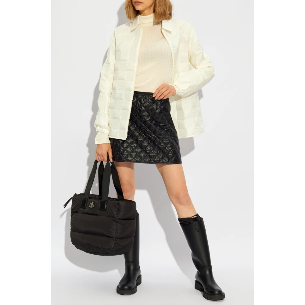 Moncler Jas Camicia Beige Dames