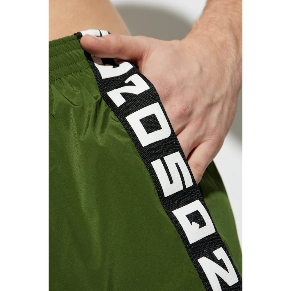 Dsquared2 Zwembroek met logo Green Heren