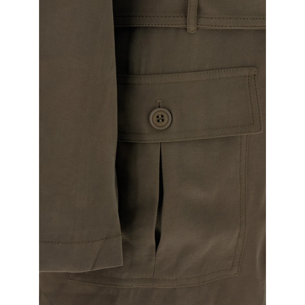 Andamane Groene jumpsuit met klassieke kraag Green Dames