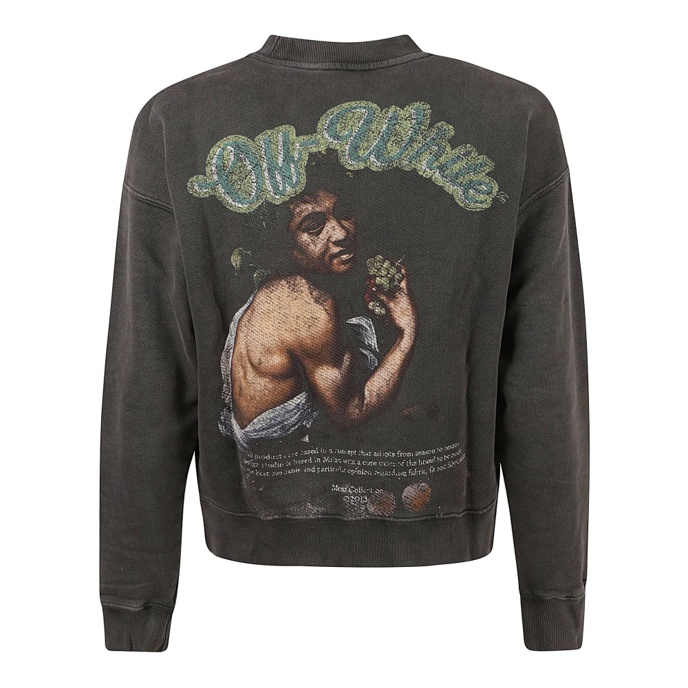 Off White Zwarte Skate Crewneck Sweater Black Heren