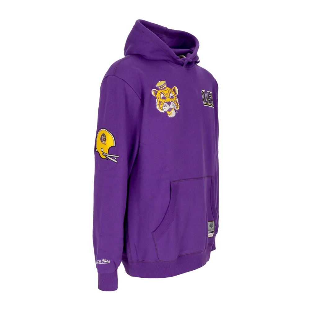 Mitchell & Ness LSU Tigers Hometown Fleece Hoodie Purple Heren