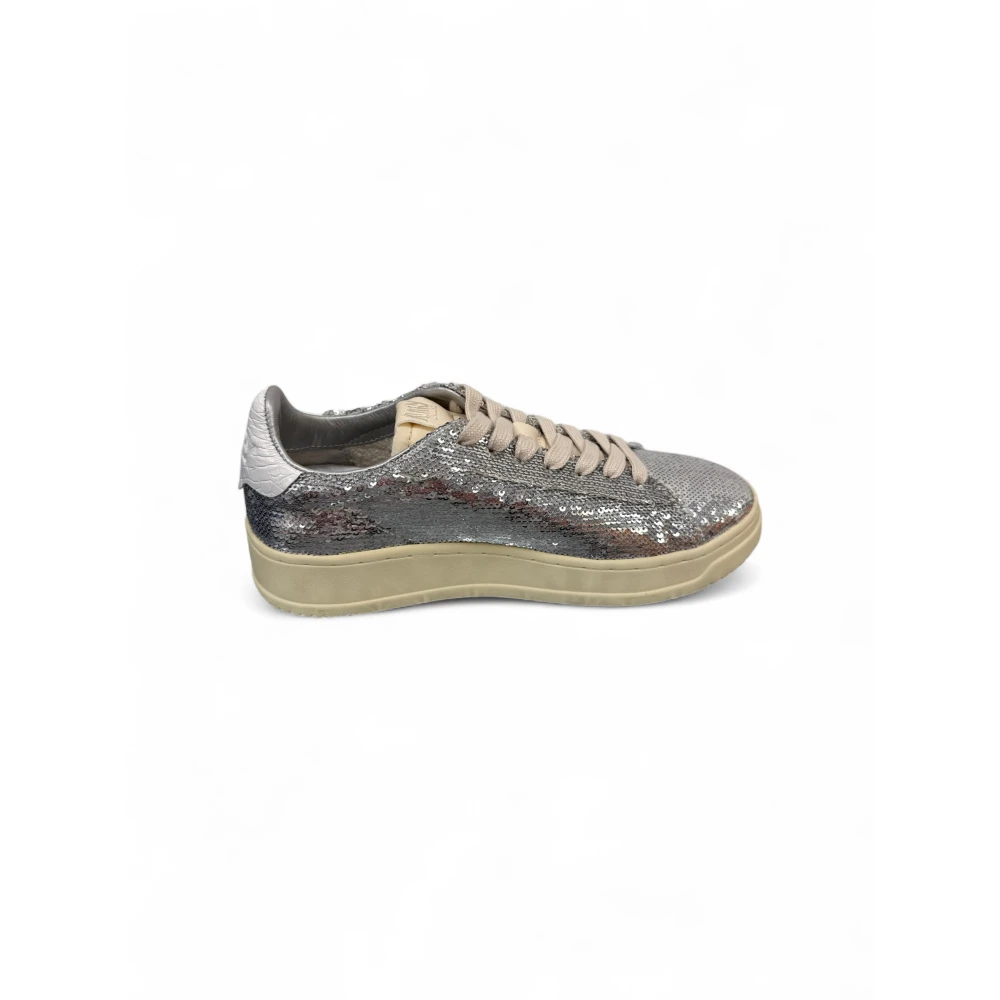 Autry, Damen, Sneakers, Dallas Low W *Sparkling* Silver / White, Weiss, Silber, (38) - Bild 4