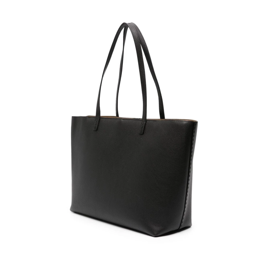 TORY BURCH Zwarte Pebble Leren Tote Tas Black Dames