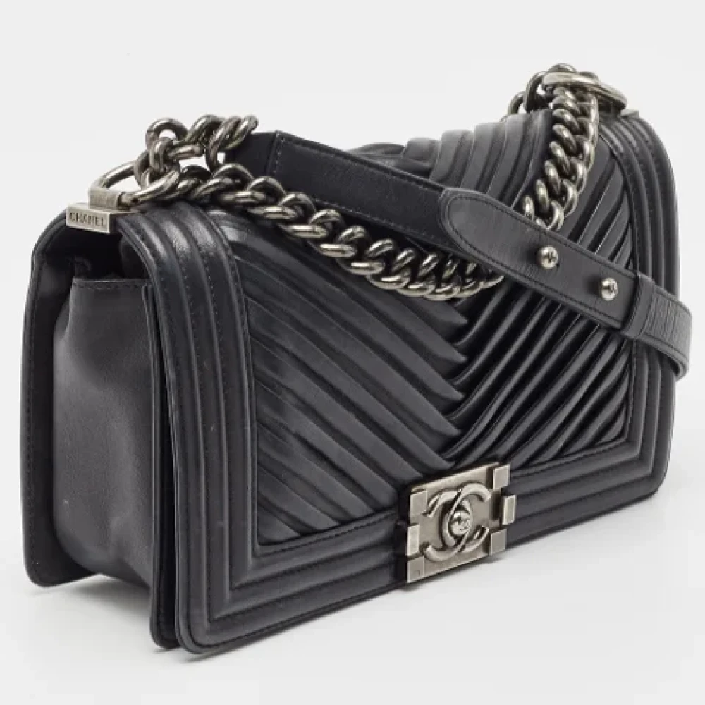 Chanel Vintage Pre-owned Leather chanel-bags Black Dames