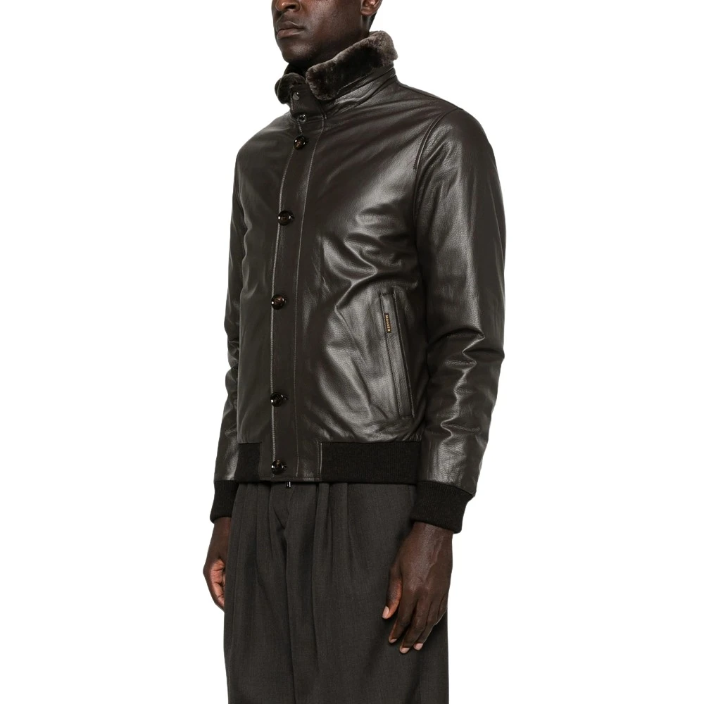 Jackets > Leather Jackets - - Moorer - Modalova