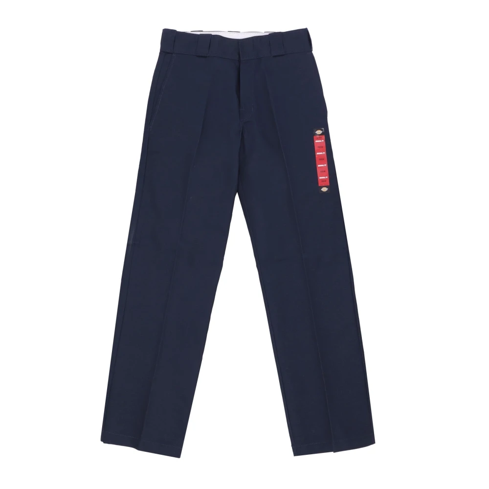 Dickies Men's Blue Straight Trousers, W28 L30, Dark Navy Work Trousers