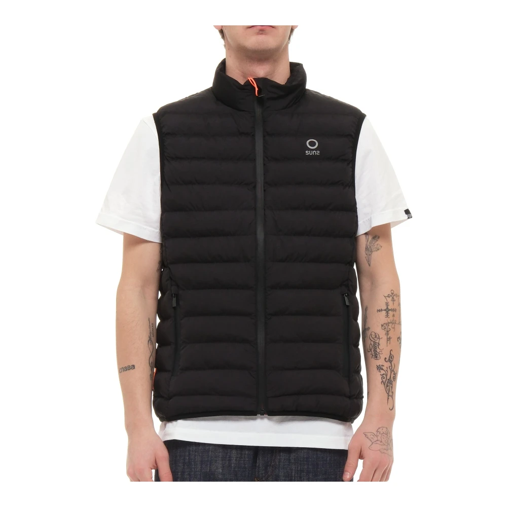 Suns Stijlvolle Zwarte Jas Black Heren