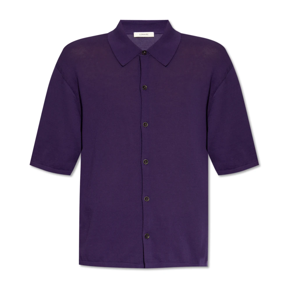 Lemaire Katoenen overhemd Purple Heren