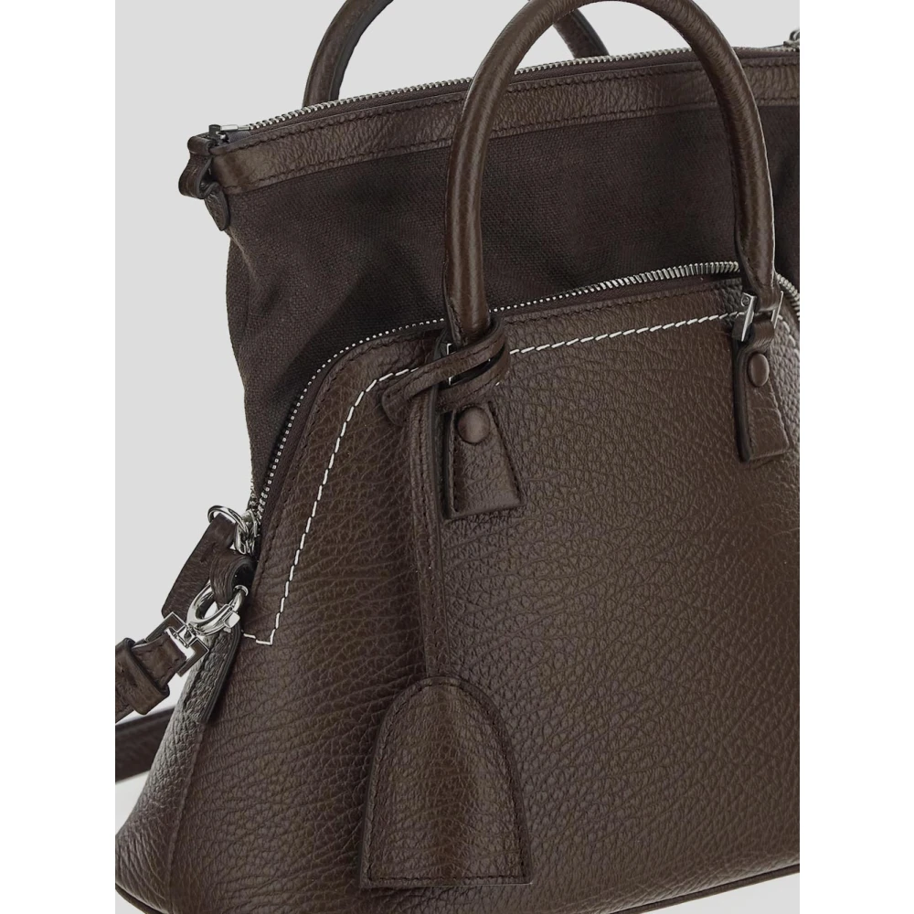 Maison Margiela Klassieke Mini Leren Tas Brown Dames